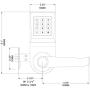 HAIFUAN Digital Door Lock,Unlock with Remote Control, M1 Card, Code and Key,Handle Direction Reversible