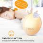 Wake Up Light Sunrise Alarm Clock, 7 Colors Bedside Night Light with Sunrise/Sunset Simulation, Dual Alarms, Snooze Function, FM Radio Clock & 7 Natural Sounds, Ideal Gift for Kids/Adults