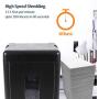 WOLVERINE 15-Sheet Super Micro Cut High Security Level P-5 Heavy Duty Paper/CD/Card Shredder for Home Office, Ultra Quiet by Manganese-Steel Cutter and 8 Gallons Pullout Waste Bin SD9520 (Black ETL).