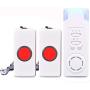 Smart Caregive Pager Home Safety Patient Calling Button Alert Alarm System Wireless Alarm Emergency Call Button Elderly Monitor Caregiver Personal Pager for Elderly Kids (2 for 1)