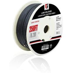EP 12/2， 14/2， 16/2 Low Voltage Wire Primary Wire LED Strips Extension Wire Outdoor Landscape Lighting Cable 250 FT 12AWG