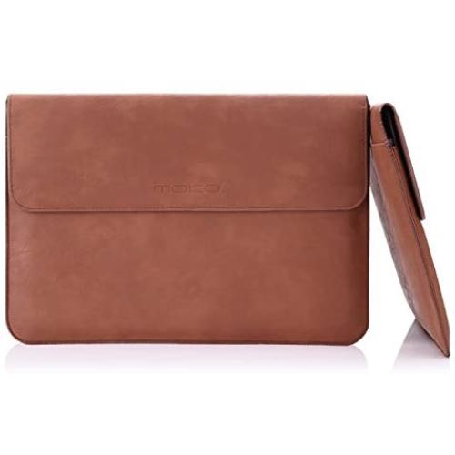 MoKo 10-11 Inch PU Leather Tablet Sleeve Bag Carrying Case Fits iPad Pro 11, iPad 8th 7th Generation 10.2, iPad Air 4 10.9, iPad Air 3 10.5, iPad 9.7, Galaxy Tab A 10.1, Tab S6, Tab S6 Lite, Tab S7