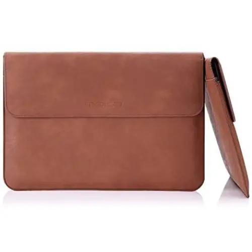 MoKo 10-11 Inch PU Leather Tablet Sleeve Bag Carrying Case Fits iPad Pro 11, iPad 8th 7th Generation 10.2, iPad Air 4 10.9, iPad Air 3 10.5, iPad 9.7, Galaxy Tab A 10.1, Tab S6, Tab S6 Lite, Tab S7