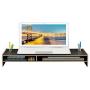 Wood Laptop Riser Stand for Desk with Adjustable Height & Air Vents - Laptop Desk Organizer - Minimal Laptop Stand & Ventilation - Monitor Stand Riser