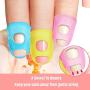 Anti-slip Silicone Fingertip Protectors Guitar Finger Guards 5 Sizes Finger Protection Covers Caps for Stringed Instruments Guitar Mandolin Bass Counting Sewing, 5 Sizes (Multicolor)