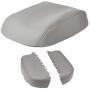 ISSYAUTO 2009-2015 Pilot Center Console Cover and Front Door Panel Armrest Cover Kit, Gray