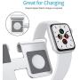 Foldable Apple Watch Stand - OMOTON Portable Aluminum 2 in 1 Charging Stand Holder Dock for Nightstand, Designed for Apple Watch, Compatible with All iPhone and Android Phones, Silver