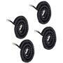 Telephone Phone Handset Cable Cord,Uvital Coiled Length 0.72 to 6 Feet Uncoiled Landline Phone Handset Cable Cord RJ9/RJ10/RJ22 4P4C(Black,4 PCS)