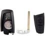 cciyu Replacement Keyless Entry Remote Uncut Car Key Fob 2 X 4 Buttons Replacement for B MW Series KR55WK49863