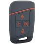 2Pcs Coolbestda Compatible with 2021 2020 2019 VW Volkswagen Tiguan Atlas Jetta Passat Golf Alltrack Push Start Key Fob Sleeve Pouch Case Keyless Entry Protector (Key in ignition OR Flip Key NOT FIT)