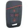 2x Coolbestda Rubber Push Start 4buttons Key Fob Glove Protector Case Holder for 2021 2020 2019 VW Volkswagen Tiguan Atlas Jetta Passat Golf Alltrack (Key in ignition OR Flip Key NOT FIT)