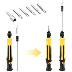 45 in 1 Mini Screwdriver Set, VCOO Torx Bit Tools Set, Small Precision Screwdriver Kit with Tweezers & Extension Shaft for Repair or Maintenance