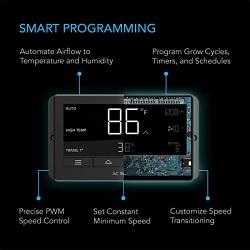 AC Infinity Controller 67, Smart Fan Controller with Temperature, Humidity, and Timer Controls, for CLOUDLINE Airlift CLOUDRAY Cooling and Ventilation