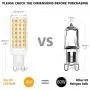 G9 LED Bulb 60W Halogen Equivalent 88PCS LED Light Bulbs No-Flicker 700LM 3000K Soft Warm White 120V Non-Dimmable for Home Lighting Cabinet Bathroom Kitchen Pack of 6
