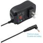Belker 45W 5V 6V 7.5V 9V 12V 13.5V 15V Universal AC DC Power Supply Adapter for Household Electronics LED Light Strip - 1A 2A 3A 3000mA Amp - Fast USB Charging Port 5V 2A 2.4A