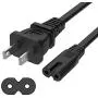 Printer Power Cord Cable Replacement for HP Envy 5530 5660 7640 4500 4510 4511 4520 5055 5535 5540, OfficeJet Pro 6700 6600 8500 4650 8710 4630, Compatible wih Epson Brother Canon PIXMA MG/MP/MX/IP Printer Power Cord Cable Replacement for HP Envy 5530 5660 7640 4500 4510 4511 4520 5055 5535 5540, OfficeJet Pro 6700 6600 8500 4650 8710 4630, Compatible wih Epson Brother Canon PIXMA MG/MP/MX/IP