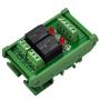Electronics-Salon DIN Rail Mount 2 SPDT 10Amp Power Relay Interface Module, DC 12V Version.
