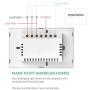 Smart Wifi Light Switch - Modern Day Light Switch, 1 Gang LED Back-Lit Control Lighting from Anywhere - Easy In-Wall Installation - Includes App for iOS & Android Works With Alexa, Google Home, IFTTT