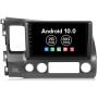 Android 10.0 OS 9 inch Touch Screen Car Radio for Honda Civic IPS Car Stereo Vehicle GPS Car Multimedia Navigation