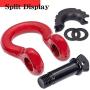 N/N TYT Shackles 3/4'' D Ring Shackle 2 Pack kit (Red - Black)
