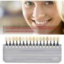 1 Set 16 Colors 3D Teeth Whitening Shade Guide Porcelain - Tooth Bleaching Shade Chart Mold - Tracking & Comparing - Dental Equipment Dentist Material - Professional or Household Oral Care (White)
