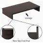 Bestier Monitor Stand Riser Wood Monitor Riser PC Stand Shelf for Desk Monitor/TV Stand Desktop Laptop Stand Wooden Desk Riser P2 Wood (Brown, 15.7 Inch)