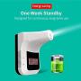 Gorilla Gadgets No-Contact Infrared Wall Mount Forehead Thermometer with Bluetooth for Schools, Offices, Businesses, Digital Accurate Instant Readings with Fever Alarm (Rechargeable Battery Included)