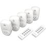 Beastron Remote Control Outlet Switch Power Plug in for Household Appliances, Wireless Light Switch, Up to 100 ft. Range, Fcc Certified, ETL Listed, White (Learning Code, 5RX-2TX)