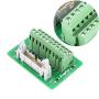IDC20P 20Pin Male Header Breakout Board Module Terminal Block Connector PLC Interface with Bracket