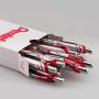 Pentel EnerGel RTX Retractable Liquid Gel Pen, Extra Fine Line, Needle Tip, Red Ink ,12 pack (BLN73-B), 0.3mm needle