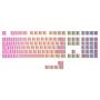HK Gaming 108 Double Shot PBT Pudding Keycaps Keyset for Mechanical Gaming Keyboard MX Switches (Pink)