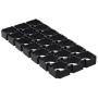 Fielect 20Pcs 3x7 Cell Spacer 18650 Lithium Battery Plastic Holder Bracket for DIY Battery Pack 18.5mm Hole Dia