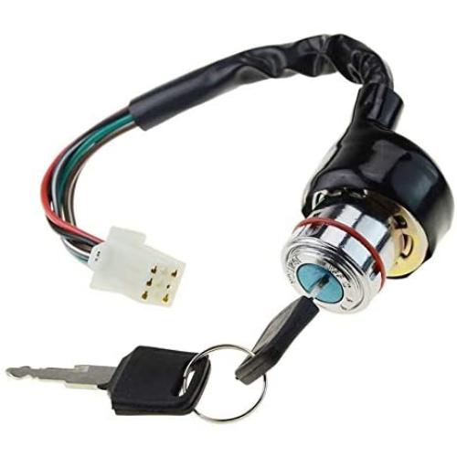 WOOSTAR 6 Wire Ignition Key Switch On Off 2 Position Replacement for 50cc 70cc 90cc 110cc 125cc 150cc 250cc 250cc Taotao Redcat Roketa Sunl Honda ATV 4 Wheeler Dirt Pit Bike Go Kart