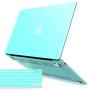 IBENZER MacBook Air 11 Inch Case Model A1370 A1465, Soft Touch Plastic Hard Shell Case Bundle with Keyboard Cover for Apple Laptop Mac Air 11, Aqua, A11TBL+1 N