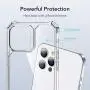 ESR Air Armor Series Case Compatible with iPhone 12 Pro Max 6.7-Inch [Shock Absorbing and Scratch Resistant] [Military Grade Protection] [Hard Back with Flexible Frame] - Clear