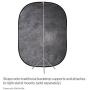 Fovitec - 5x6.5 Hand-Painted Gray Pop-Up Collapsible Backdrop for Video & Photo
