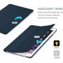 ProCase Smart Case for iPad Air 2 (2014 Release), Ultra Slim Lightweight Stand Protective Case Shell with Translucent Frosted Back Cover for Apple iPad Air 2 (A1566 A1567) -Navy