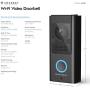 Amcrest 1080P Video Doorbell Camera Pro, Outdoor Smart Home 2.4GHz Wireless WiFi Doorbell Camera, Micro SD Card, PIR Motion Detector, RTSP, IP55 Weatherproof, 2-Way Audio, 140º Wide-Angle Wi-Fi AD110