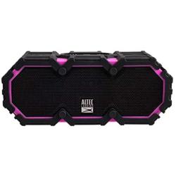 Altec Lansing LifeJacket 2 Bluetooth Speaker, IP67 Waterproof, Shockproof, Snowproof, Everything-Proof Rating, 30-Foot Range Along with Extra Audio Horsepower, 16 hours of Battery Life, Pink