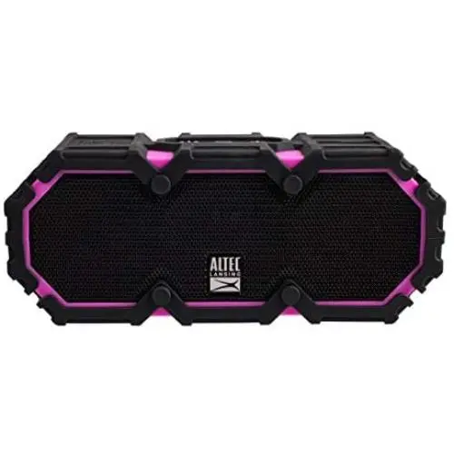 Altec Lansing LifeJacket 2 Bluetooth Speaker, IP67 Waterproof, Shockproof, Snowproof, Everything-Proof Rating, 30-Foot Range Along with Extra Audio Horsepower, 16 hours of Battery Life, Pink Altec Lansing LifeJacket 2 Bluetooth Speaker, IP67 Waterproof, Shockproof, Snowproof, Everything-Proof Rating, 30-Foot Range Along with Extra Audio Horsepower, 16 hours of Battery Life, Pink