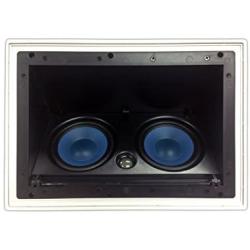 5252AC Silver Ticket in-Ceiling Speaker with Pivoting Full Speaker Adjustable Angle Woofers and Tweeter (Dual 5.25 Inch in-Ceiling Center Channel)