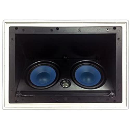 5252AC Silver Ticket in-Ceiling Speaker with Pivoting Full Speaker Adjustable Angle Woofers and Tweeter (Dual 5.25 Inch in-Ceiling Center Channel)