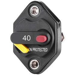 Heart Horse Circuit Breaker 40A with Manual Reset Home Inline Fuse Holder for Truck RV Marine Trailer Trolling Motor Amp Protection 12V-48V DC Reset Fuse Inverter Replacement