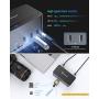 USB C Docking Station, UtechSmart 18in1 Quadruple Display Laptop Universal Docking Station for MacBook Pro & Windows,Thunderbolt 3 Dock with SSD Enclosure 3HDMI VGA 100WPD 5USB-A SD/TF Slot 3.5mm RJ45