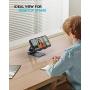 Nulaxy Phone Stand, Fully Foldable, Adjustable Desktop Phone Holder Cradle Dock - Grey