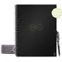 Rocketbook Smart Reusable Notebook - Lined Eco-Friendly Notebook with 1 Pilot Frixion Pen & 1 Microfiber Cloth Included - Infinity Black Cover, Letter Size (8.5'' x 11'')