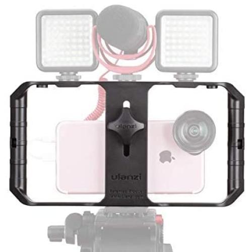 ULANZI U Rig Pro Smartphone Video Rig, Filmmaking Case, Phone Video Stabilizer Grip Tripod Mount for Videomaker Film-Maker Video-grapher for iPhone Xs XS Max XR iPhone X 8 Plus Samsung