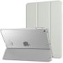 MoKo Case Fit 2018/2017 iPad 9.7 6th/5th Generation - Slim Lightweight Smart Shell Stand Cover with Translucent Frosted Back Protector Fit iPad 9.7 Inch 2018/2017, Silver(Auto Wake/Sleep)