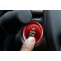 iJDMTOY 2pc Set Red Aluminum Keyless Engine Push Start Button & Surrounding Decoration Ring Compatible With Mazda 3 6 CX-3 CX-5 CX-9 MX-5 w/Push Start Engine Feature