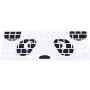 HRH 2 in 1 Cute Panda Laptop Body Shell Protective PC Hard Case Cover and Matching Silicone Keyboard Cover for MacBook Old Pro 13''Inch WITH CD-ROM Drive (A1278),Release Early 2012/2011/2010/2009/2008